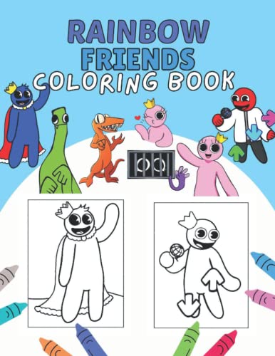 Rainbow Friends Coloring Book: Encourage Creativity for Kids & Toddlers ...